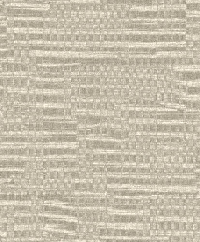 Beige wallpaper with a linen pattern
