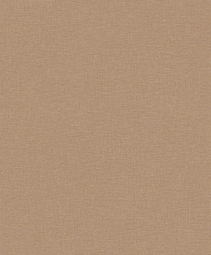 Copper, Brown Wallpaper with Linen Pattern