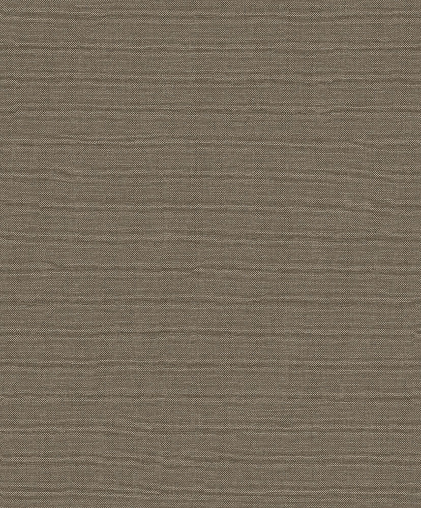 Brown wallpaper with a linen pattern