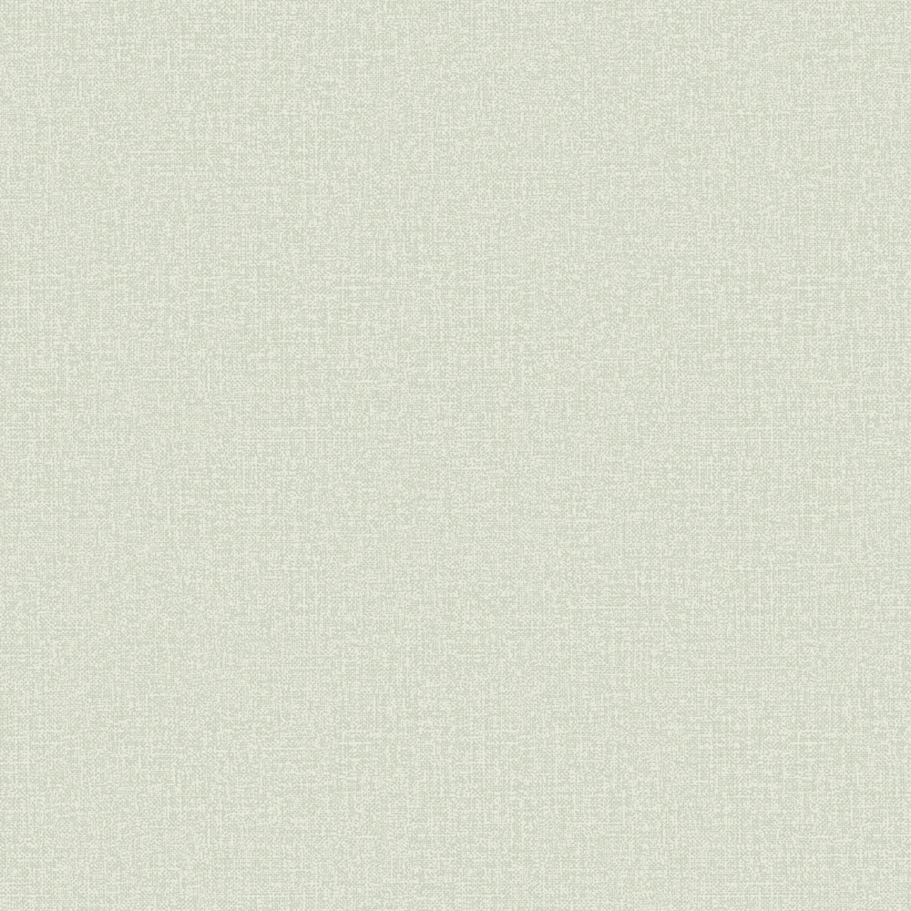 Green wallpaper with a solid-color, linen pattern