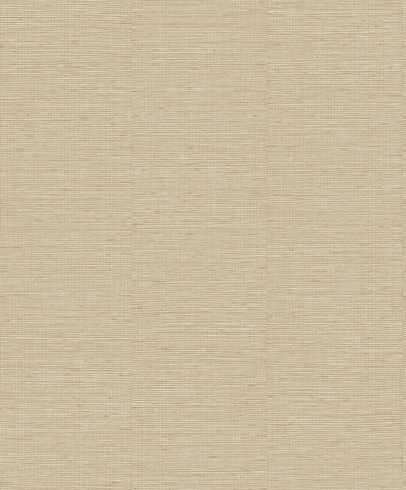 Beige Wallpaper with Linen, Solid-Color Pattern