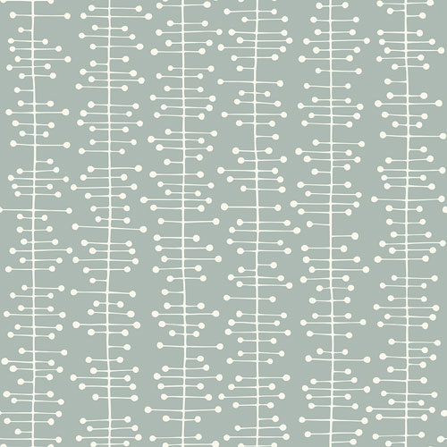 Gray wallpaper with a retro pattern