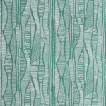 Green wallpaper with a retro pattern