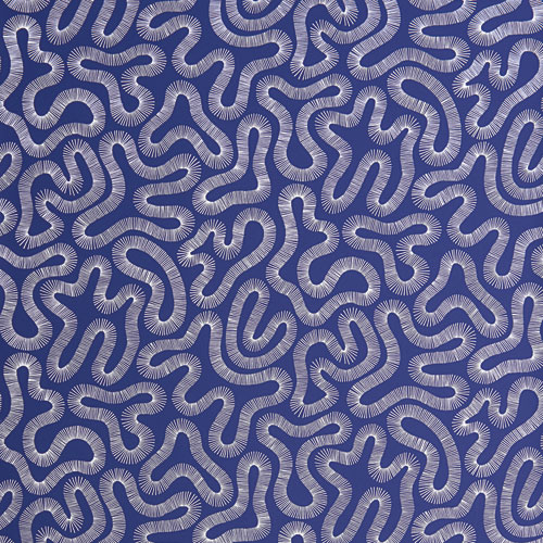 Blue and Purple Wallpaper with a Retro Pattern