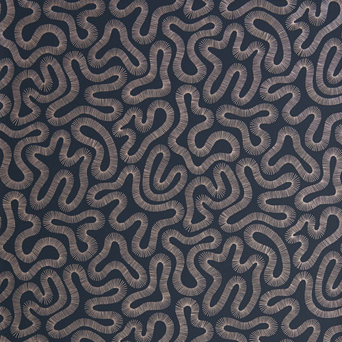 Silver Wallpaper with a Retro Pattern