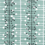 Turkos tapet med Retro, Geometriskt mönster