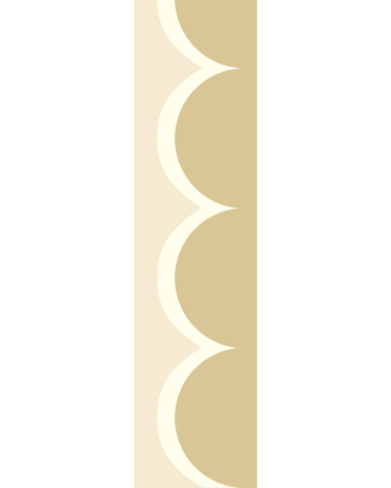 Gold Wallpaper with Geometric and Border Patterns