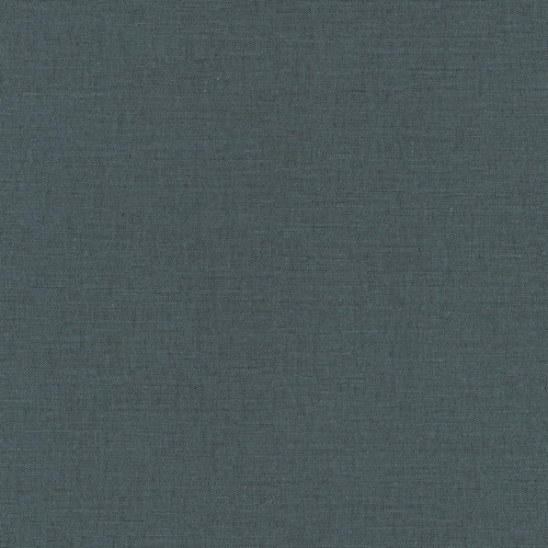 Blue wallpaper with a solid-color, linen pattern