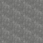 Gray Wallpaper with a Striped, Geometric Pattern