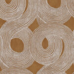 Silver and Gold Wallpaper with a Geometric Pattern