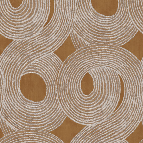 Silver and Gold Wallpaper with a Geometric Pattern