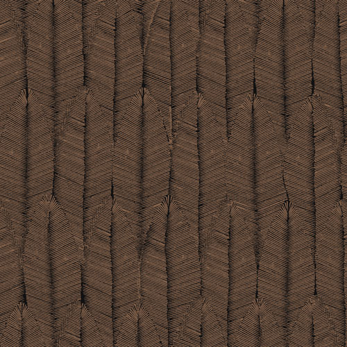 Copper Wallpaper with a Leaf Pattern