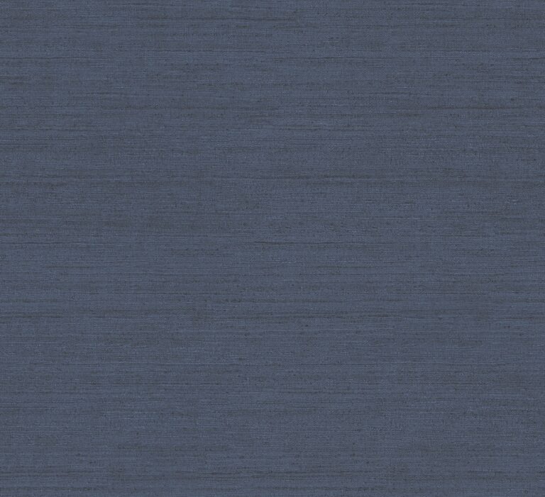 Blue wallpaper with a solid-color, linen pattern