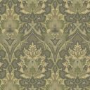 Gray, Yellow Wallpaper with Floral, Leaf, Medallion/Trellis Patterns