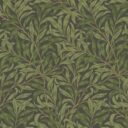 Black and Green Wallpaper with a Leaf Pattern