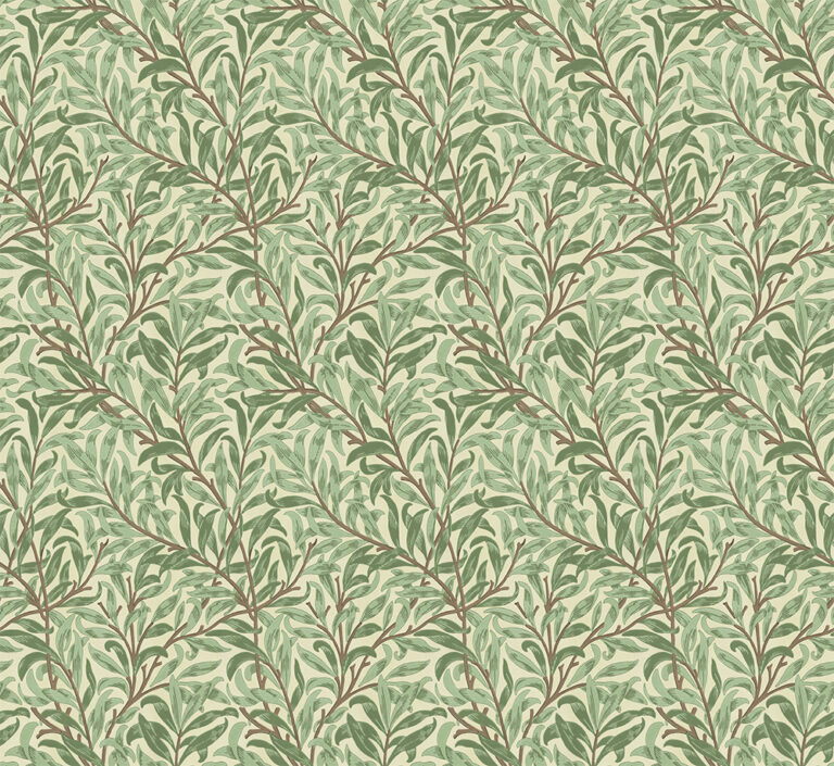 Yellow, Green Wallpaper with Leaves, Photo Wallpaper Pattern