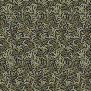Black, Green Wallpaper with Leaves, Photo Wallpaper Pattern